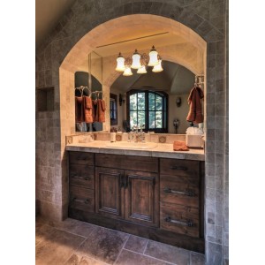 Chisholm Beaded AM bath by Custom Cupboards