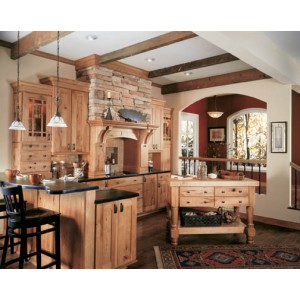 Bristol Character Maple kitchen by Wellborn