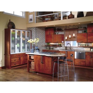 Milan Cherry kitchen by Wellborn