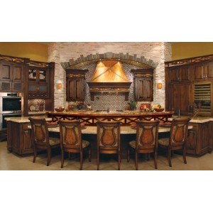 Old World Villa kitchen by Huntwood